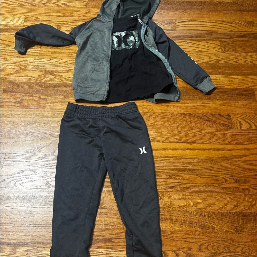 Hurley Kids Grey Black Jogger set